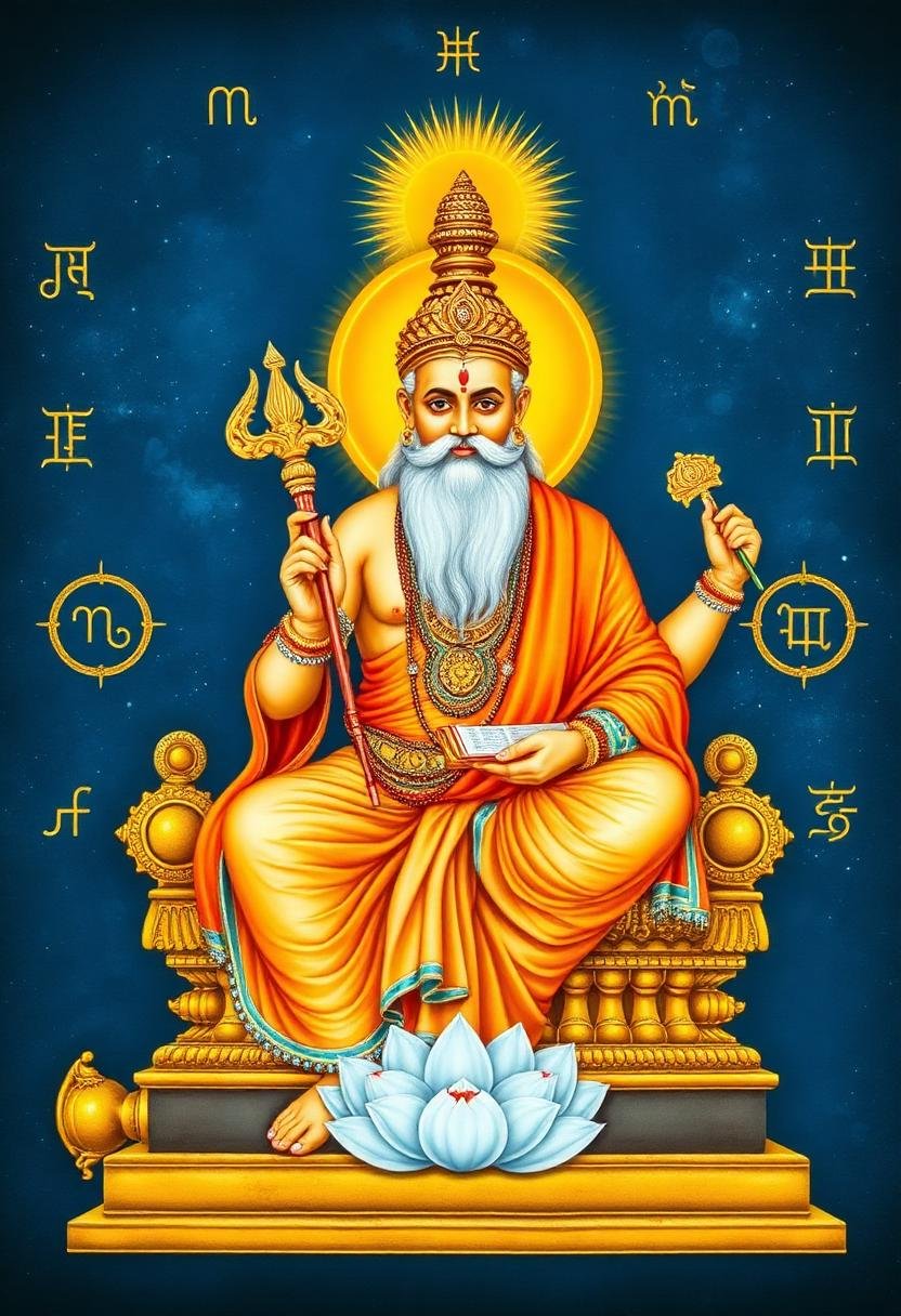 Brihaspati, presiding deity of Pushya nakshatra