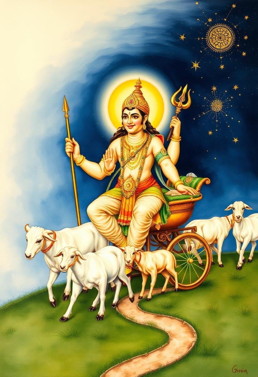 Pushan, presiding deity of Revati nakshatra